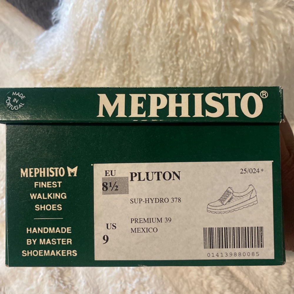 NEW MEPHISTO MENS LEATHER BROWN SHOES SIZE 9 - Picture 8 of 8